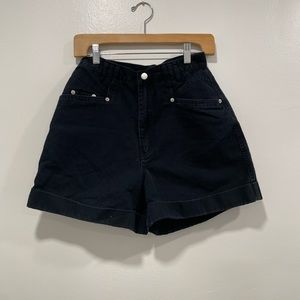 Vintage Black Denim Shorts
